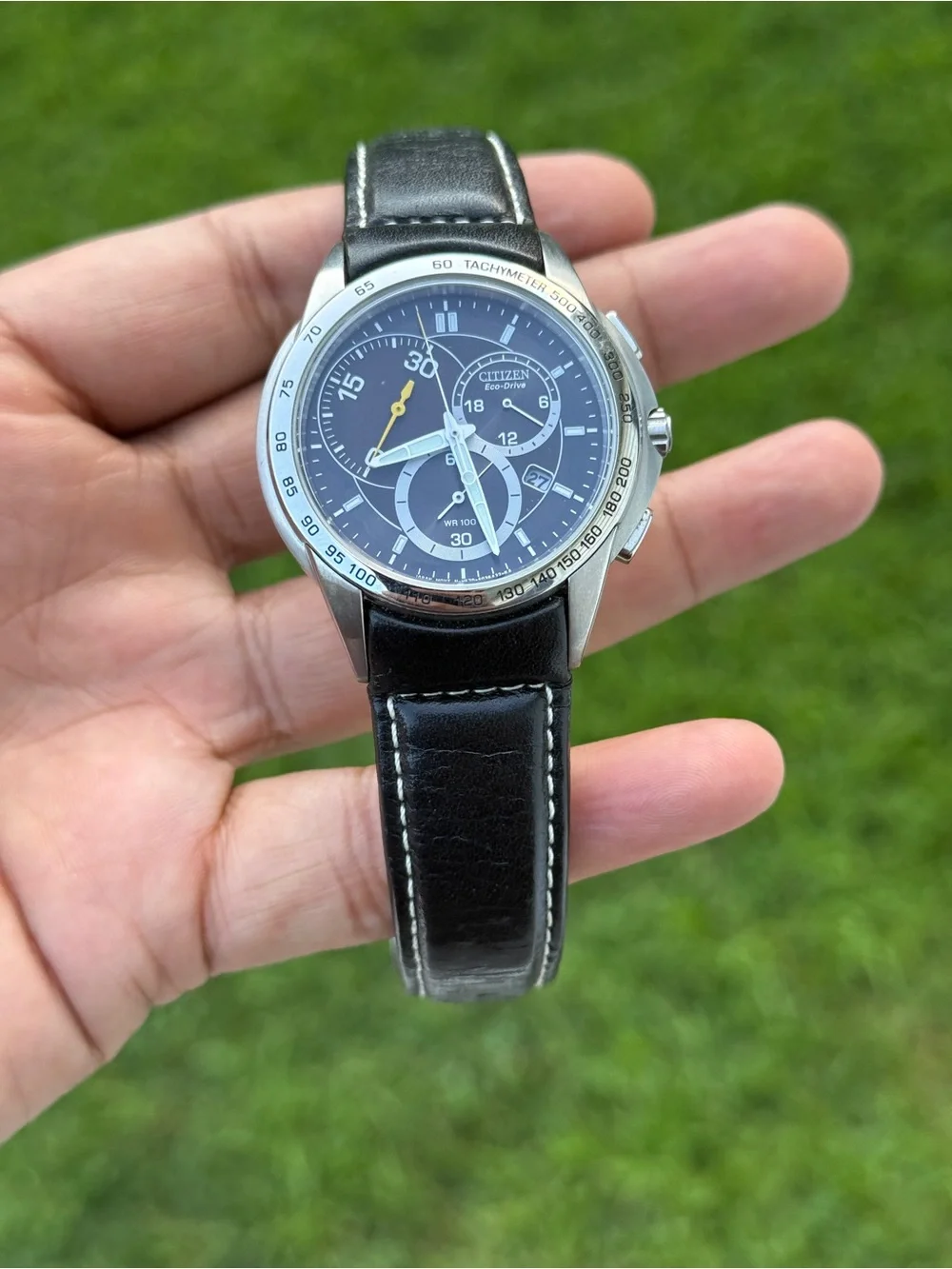 CITIZEN Calibre 5700 Men's chronograph eco drive leather strap Watch
